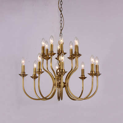 卡莎圖9月家裝特惠 D0540全銅蠟燭吊燈，點亮典雅家居生活