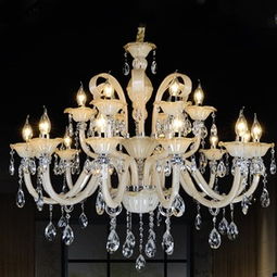 美宇燈飾 歐式客廳水晶吊燈的華麗變身——從吸頂?shù)降鯚舻膬捎盟囆g(shù)